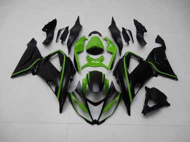 ABS 2013-2018 Black Green Kawasaki ZX6R Replacement Motorcycle Fairings UK