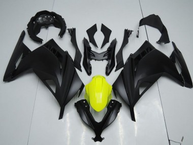 ABS 2013-2016 Black Yellow Kawasaki ZX300R Replacement Motorcycle Fairings UK