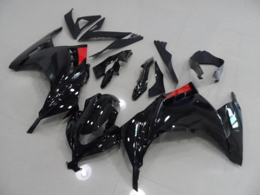 ABS 2013-2016 Black Red Kawasaki ZX300R Bike Fairing Kit UK