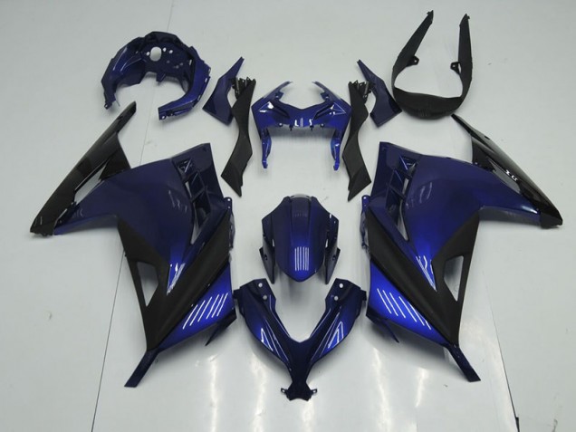 ABS 2013-2016 Blue Black Kawasaki ZX300R Motorcyle Fairings UK