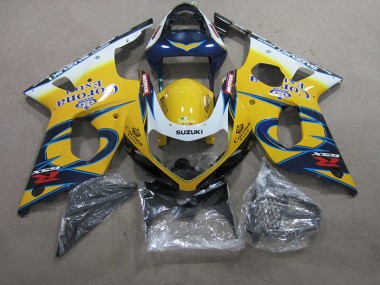 ABS 2000-2002 Yellow Blue Corona Extra Suzuki GSXR1000 Motorcycle Fairings Kit UK