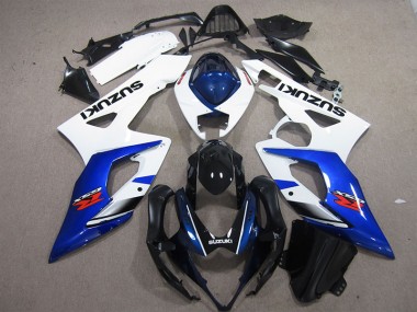 ABS 2005-2006 White Blue Suzuki GSXR1000 Motorcylce Fairings UK