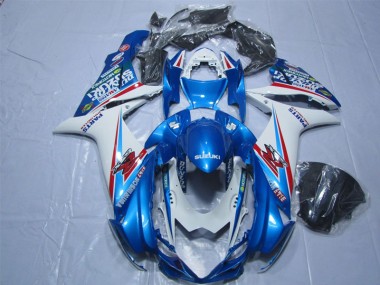 ABS 2011-2021 Blue White Suzuki GSXR600 Replacement Motorcycle Fairings UK