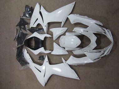 ABS 2011-2021 White Suzuki GSXR600 Replacement Fairings UK