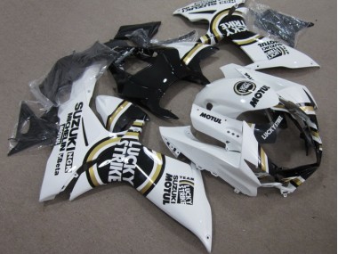 ABS 2011-2021 White Lucky Strike Black Motul Suzuki GSXR600 Motor Fairings UK