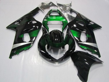 ABS 2001-2003 Black Green Suzuki GSXR750 Motorcycle Fairing UK