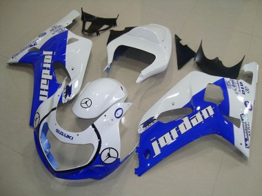 ABS 2001-2003 Blue White Jordan Suzuki GSXR750 Motorcycle Bodywork UK