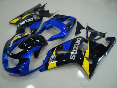 ABS 2001-2003 Blue Black Suzuki GSXR750 Motorbike Fairing Kits UK