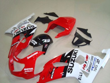 ABS 2001-2003 Red White Motul Suzuki GSXR750 Motorcycle Replacement Fairings UK