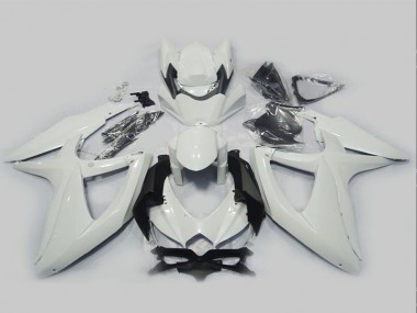 ABS 2008-2010 White Suzuki GSXR750 Motorcycle Fairing Kits UK