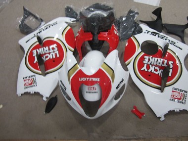 ABS 1996-2007 White Lucky Strike Motul Suzuki GSXR1300 Hayabusa Motorcycle Fairings Kit UK