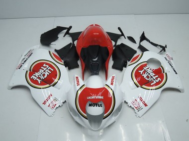 ABS 1996-2007 White Red Lucky Strike Motul Suzuki GSXR1300 Hayabusa Replacement Motorcycle Fairings UK