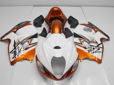 ABS 1996-2007 White Orange Suzuki GSXR1300 Hayabusa Motorcycle Bodywork UK