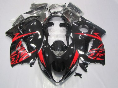 ABS 1996-2007 Black Red Suzuki GSXR1300 Hayabusa Motorbike Fairing Kits UK