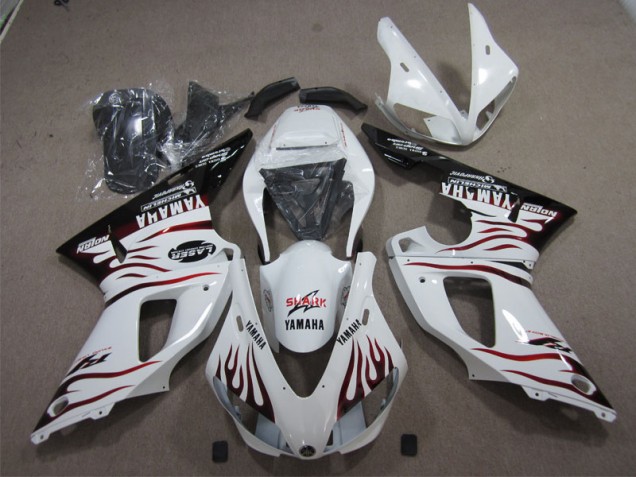 ABS 1998-1999 White Shark Yamaha YZF R1 Bike Fairings UK