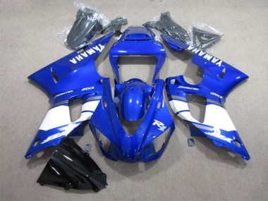 ABS 1998-1999 Blue White Decal Yamaha YZF R1 Moto Fairings UK