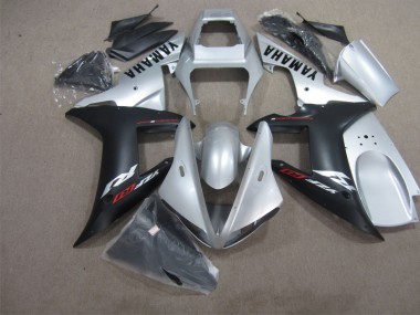 ABS 2004-2006 Silver Black Yamaha YZF R1 Motorcycle Fairings UK