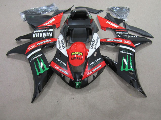 ABS 2004-2006 Red White Black Motul Yamaha YZF R1 Motorcycle Fairing UK