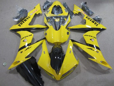 ABS 2004-2006 Yellow Dunlop Yamaha YZF R1 Motorcycle Fairing Kits UK