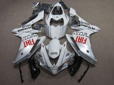 ABS 2007-2008 White Fiat Yamaha YZF R1 Bike Fairings UK