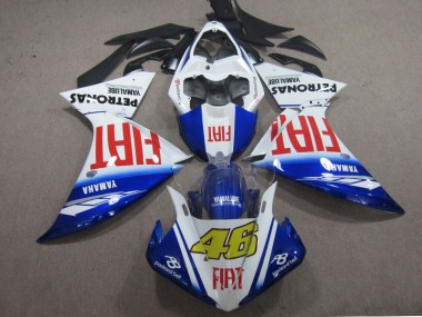 ABS 2009-2011 Blue White Fiat 46 Yamaha YZF R1 Motorcyle Fairings UK