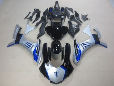 ABS 2015-2019 Silver Black Blue Monster Yamaha YZF R1 Motorcycle Fairing Kits UK