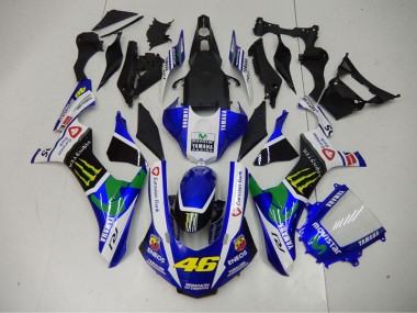 ABS 2015-2019 Blue Blue White ENEOS Movistar 46 Yamaha YZF R1 Motor Bike Fairings UK