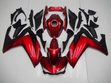 ABS 2015-2022 Red Black Yamaha YZF R3 Motorbike Fairing UK