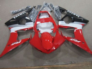 ABS 2003-2005 Red White Yamaha YZF R6 Motorcycle Fairings UK