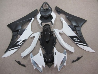 ABS 2006-2007 White Black Yamaha YZF R6 Motor Bike Fairings UK